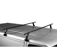 Thule Roof Rack SquareBar Evo Nero con Sfiati Pioggia per VW Derby 1977-1981