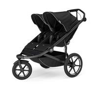 Thule Urban Glide 3 - Passeggino doppio per bambini per tutti i terreni, pieghevole con una sola mano con design autoportante, pneumatici ad aria, sedili verticali con reclinazione regolabile e