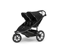 Thule Urban Glide 3 - Passeggino doppio per bambini per tutti i terreni, pieghevole con una sola mano con design autoportante, pneumatici ad aria, sedili verticali con reclinazione regolabile e