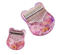 Thumb Piano Cristallo Acrilico con Panno per la Pulizia, Martello per Accordare Kalimba Amanti Della Musica, Principianti Finger Piano Festa Della Musica(21+10 keys)