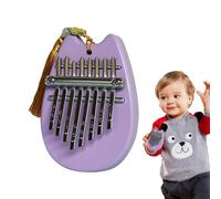 Thumb Piano - strumento alto a 8 tasti | Pianoforte da dito portatile | Simpatico design decorativo con cordino | Ideale per principianti | Regalo musicale perfetto per bambini, ragazze e