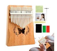 Thumb Pianoforte, Lightweight Finger Piano, Portatile 17-Key Thumb Pianoforte, Small Finger Piano for Kids and Adults, Beginners Piano with Carry Bag for Travel, 13,5 x 18,5 x 3,5 cm