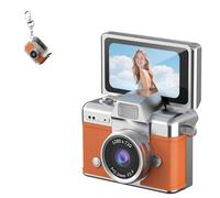 Thumb-Sized Flip Screen Mini Camera, Mini Keychain Digital Cameras, 180°Flip Screen, Video Mode, Multi-Style Beauty Filters