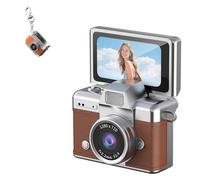 Thumb-Sized Flip Screen Mini Camera, Mini Keychain Digital Cameras, 180°Flip Screen, Video Mode, Multi-Style Beauty Filters