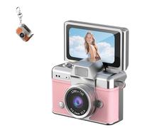 Thumb-Sized Flip Screen Mini Camera, Mini Keychain Digital Cameras, 180°Flip Screen, Video Mode, Multi-Style Beauty Filters