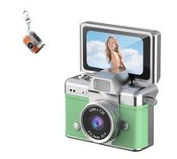 Thumb-Sized Flip Screen Mini Camera, Mini Keychain Digital Cameras, 180°Flip Screen, Video Mode, Multi-Style Beauty Filters