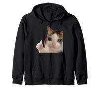 Thumbs Up Crying Cat Pollice Alto Gatto Che Piange Felpa con Cappuccio
