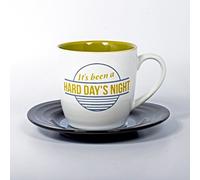 Thumbs Up! L&M Mug And Saucer Set-Hard Day's Night Tazza con Piattino a Forma di Vinile, Ceramica, Multicolore, 15.7 x 10 x 15.7 cm, 2 unità