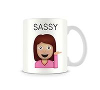Thumbs Up! Sassy Mug Tazza, Ceramica, bianco, 10x10x8 cm