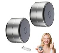 Thumpy Speaker, Thumpy Mini Bone Conduction Bluetooth Speaker with Suction Cup, Waterproof Compact Speakers, Portable Wireless Stereo, for Shower, Kitchen, Travel, and Outdoor (2Pcs,White)