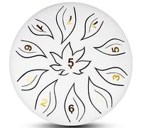 Thumue tamburo in acciaio 6 pollici 11 note percussione strumento, con borsa, libro musicale, mazze for la meditazione yoga intrattenimento educazione musicale (Color : White)