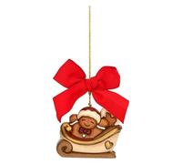 Thun - Addobbo natalizio slitta grande componibile - Ceramica Thunland - 6,7x4x5,1 cm