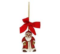 THUN - Addobbo Natalizio Babbo Natale Piccolo - Ceramica - Linea Natale - Living, Arredare la Casa - 4,2x3,8x5 cm h