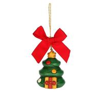 THUN, Addobbo Natalizio per Albero di Natale in Ceramica, Versione Piccola, Collezione Magia del Natale, Addobbo Natalizio da Collezione, Idea Regalo per Natale, 4,4 x 4,1 x 5,4 cm