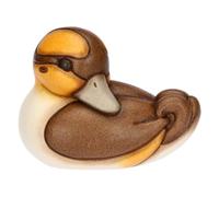 THUN - Anatroccolo germano in ceramica, piccolo - 7,6X5X5,7 - Ceramica