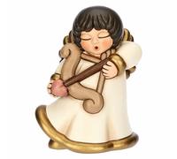 THUN, Angelo Amore con Freccia e Arco in Ceramica Decorata a Mano, Versione Grande, Linea Angel Love, 12 x 9.7 x 14.9 cm h