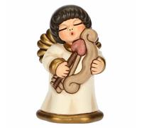 THUN, Angelo Amore con Freccia e Arco in Ceramica Decorata a Mano, Versione Piccola, Linea Angel Love, 4.5 x 4.3 x 7.5 cm h