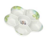 THUN, Antipastiera in Porcellana Decorata a Mano con Motivi Floreali Primaverili, Linea Fiori e Fantasia, ø 25 cm; h 3.5 cm