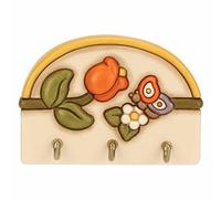 THUN Appendichiavi con 3 ganci in ceramica Country