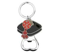 THUN, Apribottiglia con Tocco Portafortuna Laurea in Zama Placcata e Ottone Placcato, 6.6 x 4.5 cm