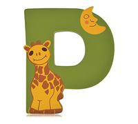THUN - Baby Lettera P, Legno, Multicolore, 4.33x2.9x11.5 cm