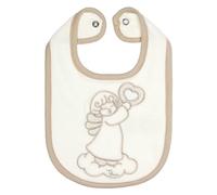 THUN, Bavetta Decorata con Angelo in Cotone e Poliestere, Bavaglino Neonato, Linea Baby, 17x25 cm