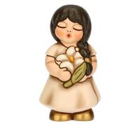 THUN - Bimba con giglio - ceramica - Collezione Bomboniera - 3.8 x 3.7 x 7 cm