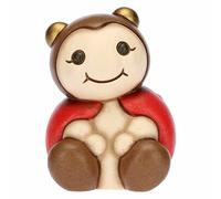 THUN, Bomboniera Portafortuna Coccinella in Ceramica Decorata a Mano, Versione Piccola, 4.7x4.7x6.5 cm h