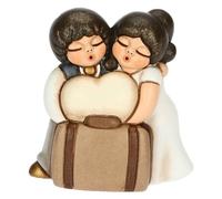 Bomboniera Thun Sposini in viaggio con cuore e valigia piccoli F3344H90B