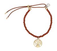 THUN - Bracciale con perline e pendente albero della vita - metallo e ceramica - Collezione Dedicato a te - 16 cm