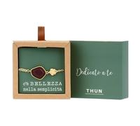 THUN - Bracciale con pietra e fiore - ceramica - Collezione Dedicato a Te - 16 +3 cm