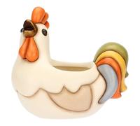 THUN - Cachepot/centrotavola gallo in ceramica Incanto di Pasqua - Ceramica,18,3x12,3x17,2 cm