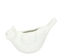 THUN - Cachepot da parete uccellino verde menta, Eleganza Esotica - Gres, 13.5x5x9
