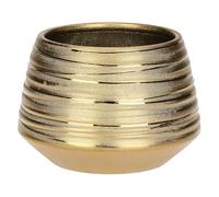THUN - Cachepot in ceramica oro, piccolo-Ø14 cm