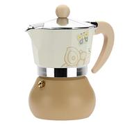 THUN - Caffettiera Moderna Decorata con Farfalle - Accessori Cucina - Linea Elegance - Alluminio - 8 x 8 x 13 cm