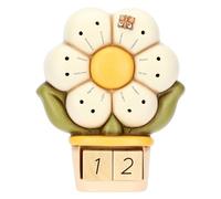 Thun Calendario con margherita e farfalla Ella in ceramica Country