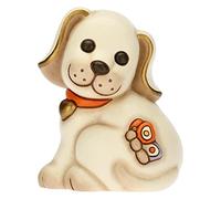 THUN - Cane con Farfalla - Living, Icone, Animali e Minianimali - Ceramica Dipinta a Mano - 9,2x8,5x11,5 cm h