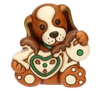 THUN - Cane Todo Buon Anno 2026 in ceramica - 7,2x6,3x7,5 cm