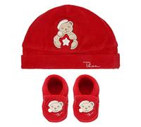 THUN ® - Cappello e Scarpine Rosse Unisex THUN & OVS in ciniglia Il Mio Primo Natale