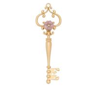 THUN Chiave in metallo con fiore - Metallo - 2,5x8 cm
