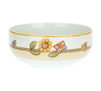 THUN - Ciotola con Girasole e Farfalla - Formato Grande - Cucina, per La Tavola - Idea Regalo - Linea Country - Porcellana - Ø 21 cm; 9 h cm