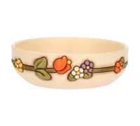 THUN - Ciotola in Ceramica Decorata a Mano con Tulipano, Versione Media, Linea Country, Base 16 cm, Ø 22 cm