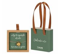 THUN - Collana con coccinella, ottone e ceramica, 45 cm, collezione Dedicato a Te