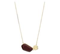 THUN - Collana con pietra ceramica e fiore oro - ceramica, ottone - 40 +5cm