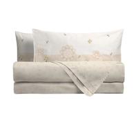 THUN - Set letto federa beige - Linea Elegance - S - 100% cotone