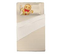 THUN Completo Letto Piazza e Mezza - Fantasia Thunland Gingerbread Beige B201297