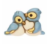 THUN - Coppia cinciarelle con cuore, piccole - ceramica - Collezione L'amore Vola - 9.4 x 4.6 x 6.3 cm