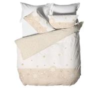 THUN - Copripiumino beige - Linea Elegance - 100% cotone - M