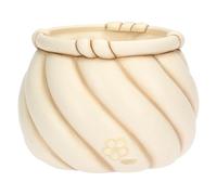 THUN - Coprivaso Twist, grande - ceramica - Collezione Giardino di primavera - 27.6 x 27.6 x 20.7 cm