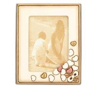 THUN - Cornice Portafoto con Cuori - Accessori per la Casa - Idea Regalo - Linea Hearts - Formato Grande - Ceramica e Vetro - 25 x 20,4 x 3 h cm